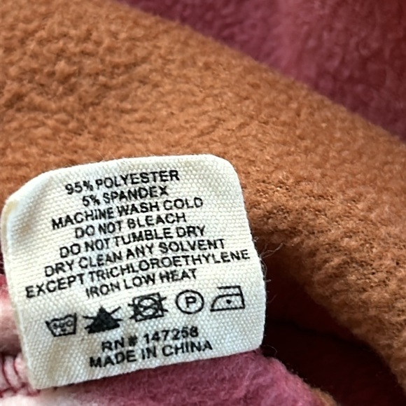 Simply Southern 1/2 Snap Abstract Print Fleece Pullover w Hand-warmer Pockets Lg - Picture 10 of 12